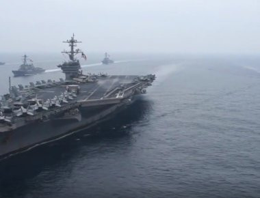 Ισχύς εν τη ενώσει: USS Vinson και USS Reagan στα νερά της Ιαπωνίας! (βίντεο)